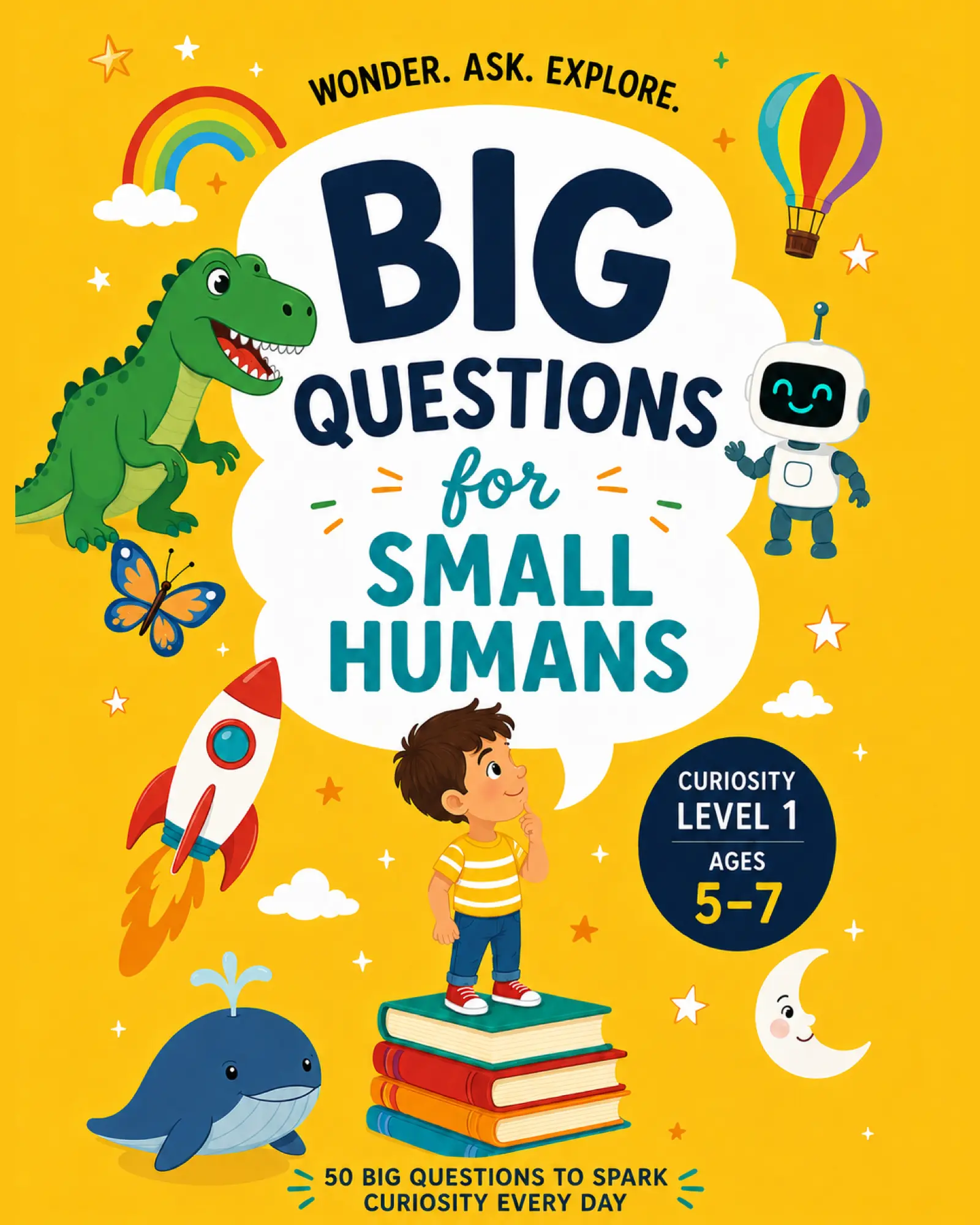 Cover of Big Questions for Small Humans: 50 Big Questions To Spark Curiosity Every Day